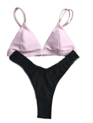 2024 New  -  G-string high-forked bikini women&amp;#039;s print swimwear