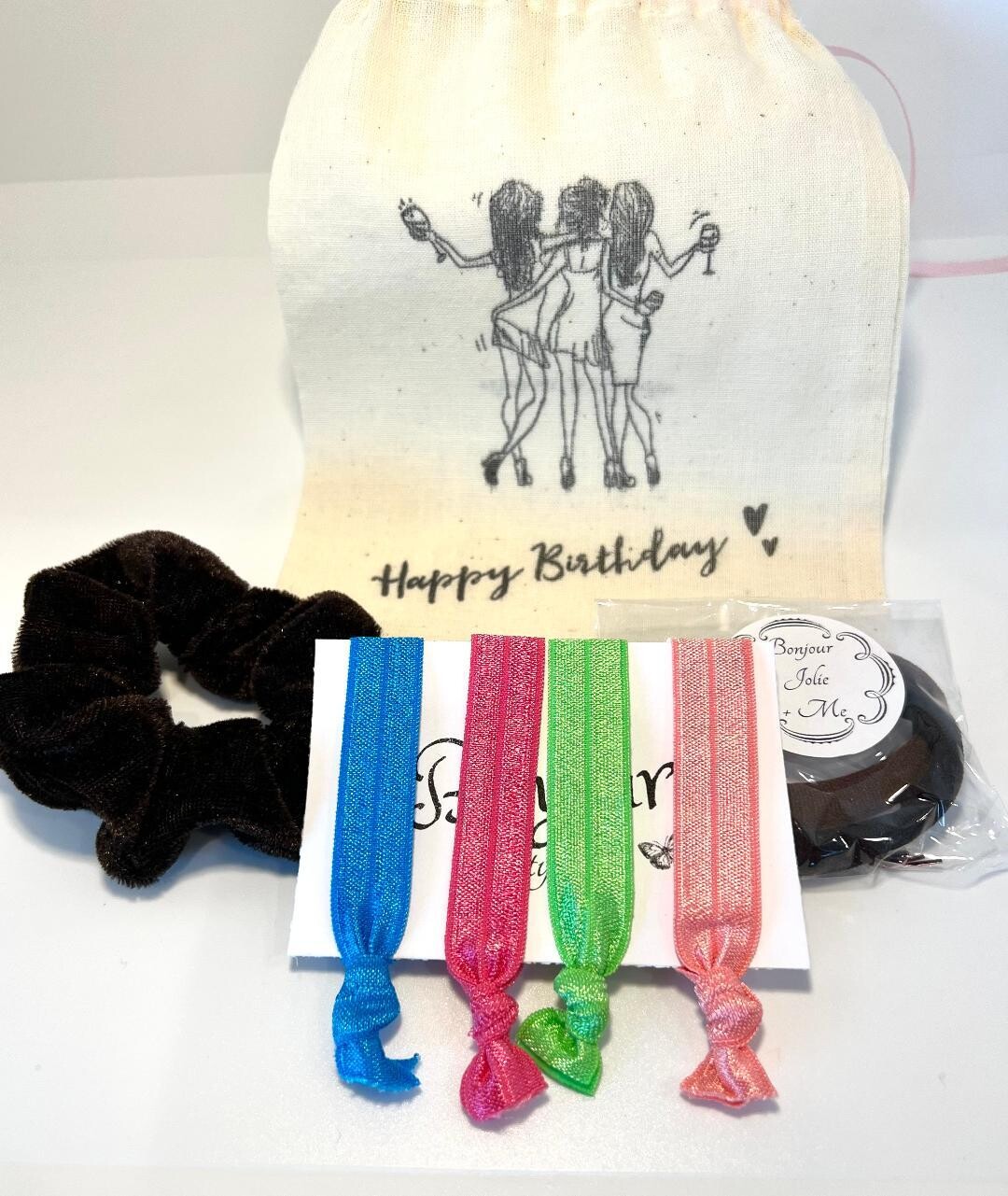 Bonjour Happy Birthday Mini Pouch - Sassy Tones