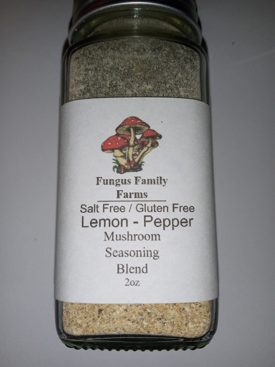 Mushroom Seasoning Lemon Pepper. Salt Free, Gluten Free
