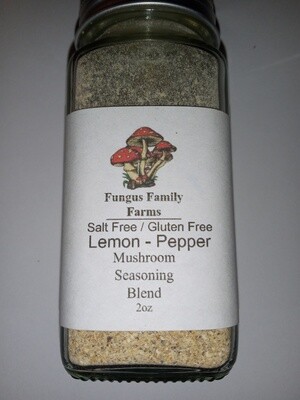 Mushroom Seasoning Lemon Pepper. Salt Free, Gluten Free