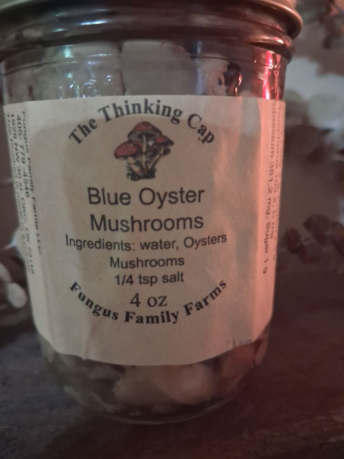 Canned  oyster mushrooms