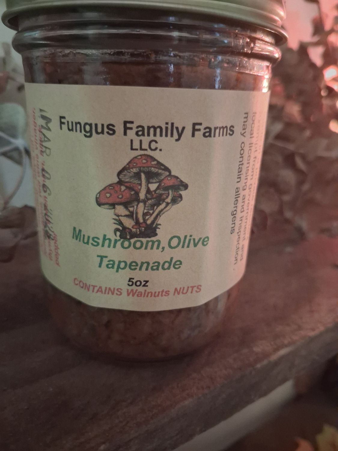 Mushroom olive Tapenade