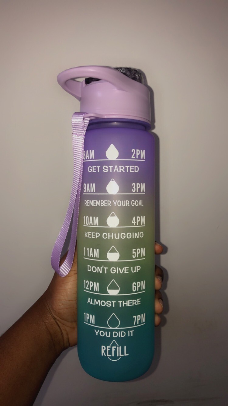 Motivational Water Bottle 1000ml