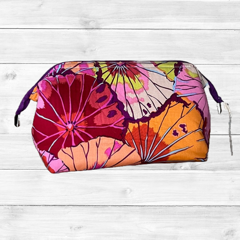 Toiltery Bag - Pink &amp; Orange Floral