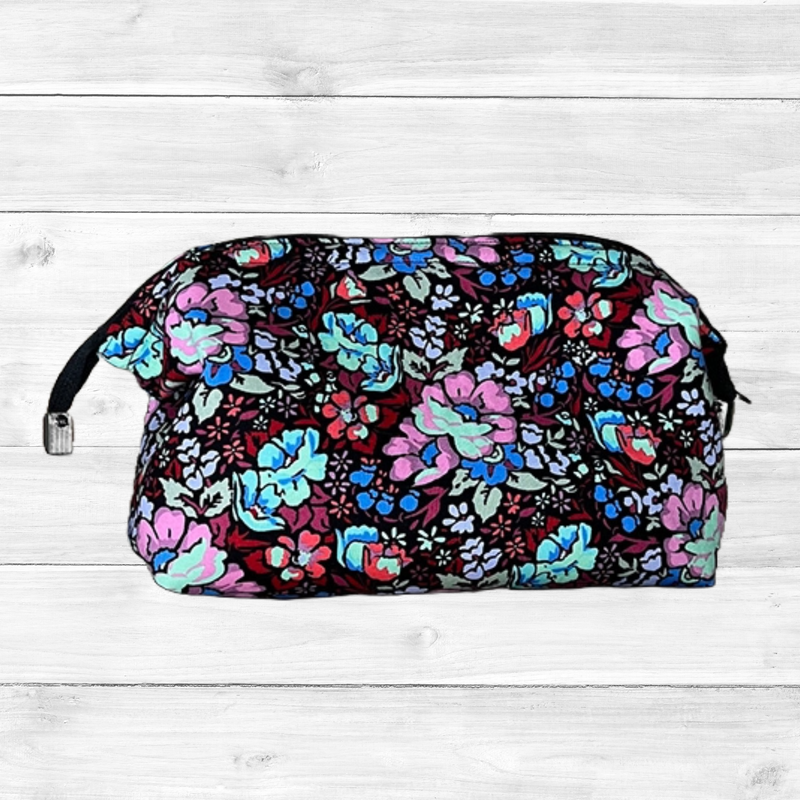 Toiltery Bag - Black Floral