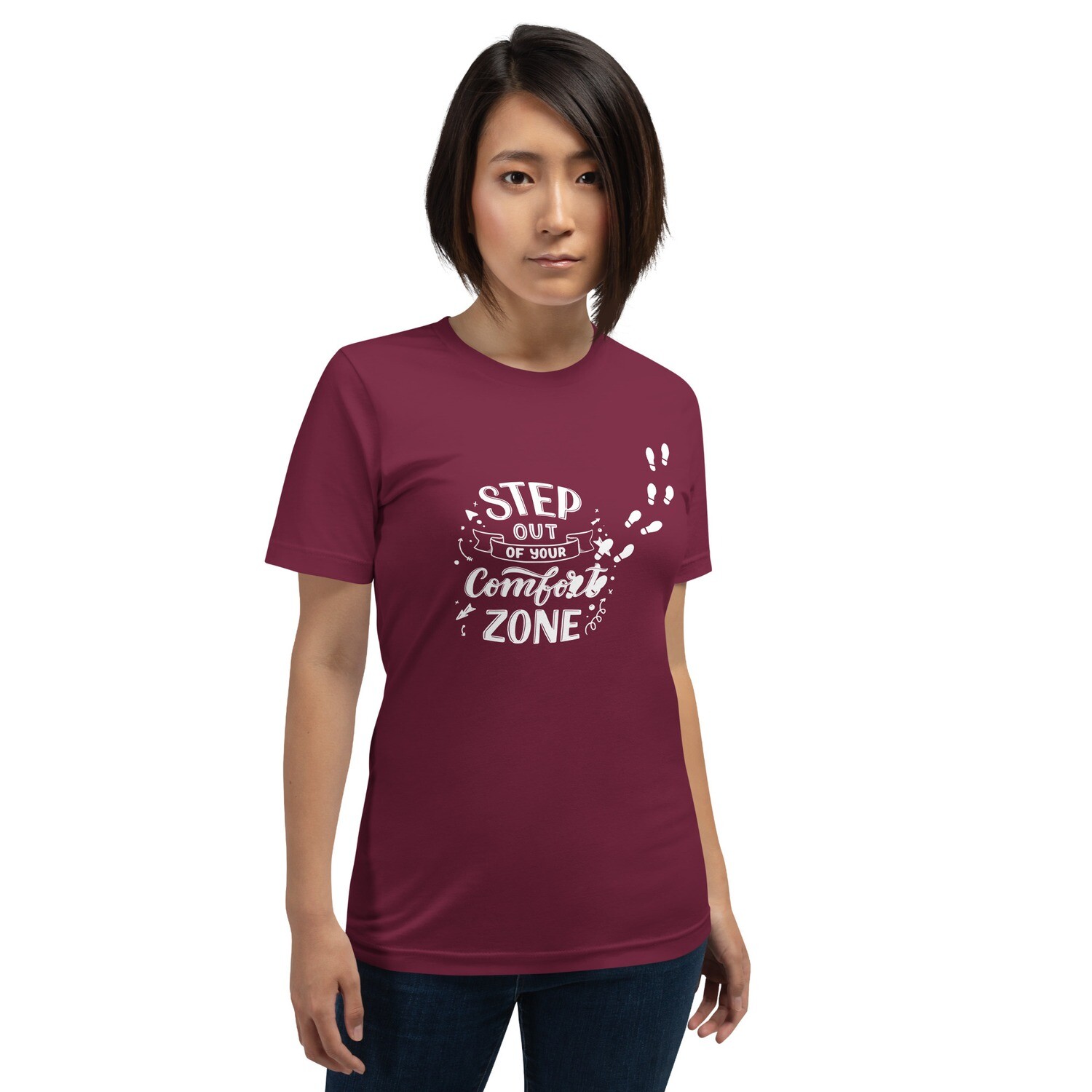 Step Out of Comfort Zone Unisex Cotton T-Shirt
