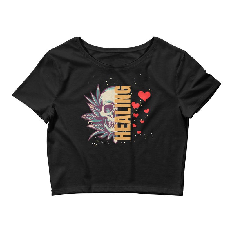 Soft and Durable Healing Crop Top Short Sleeve