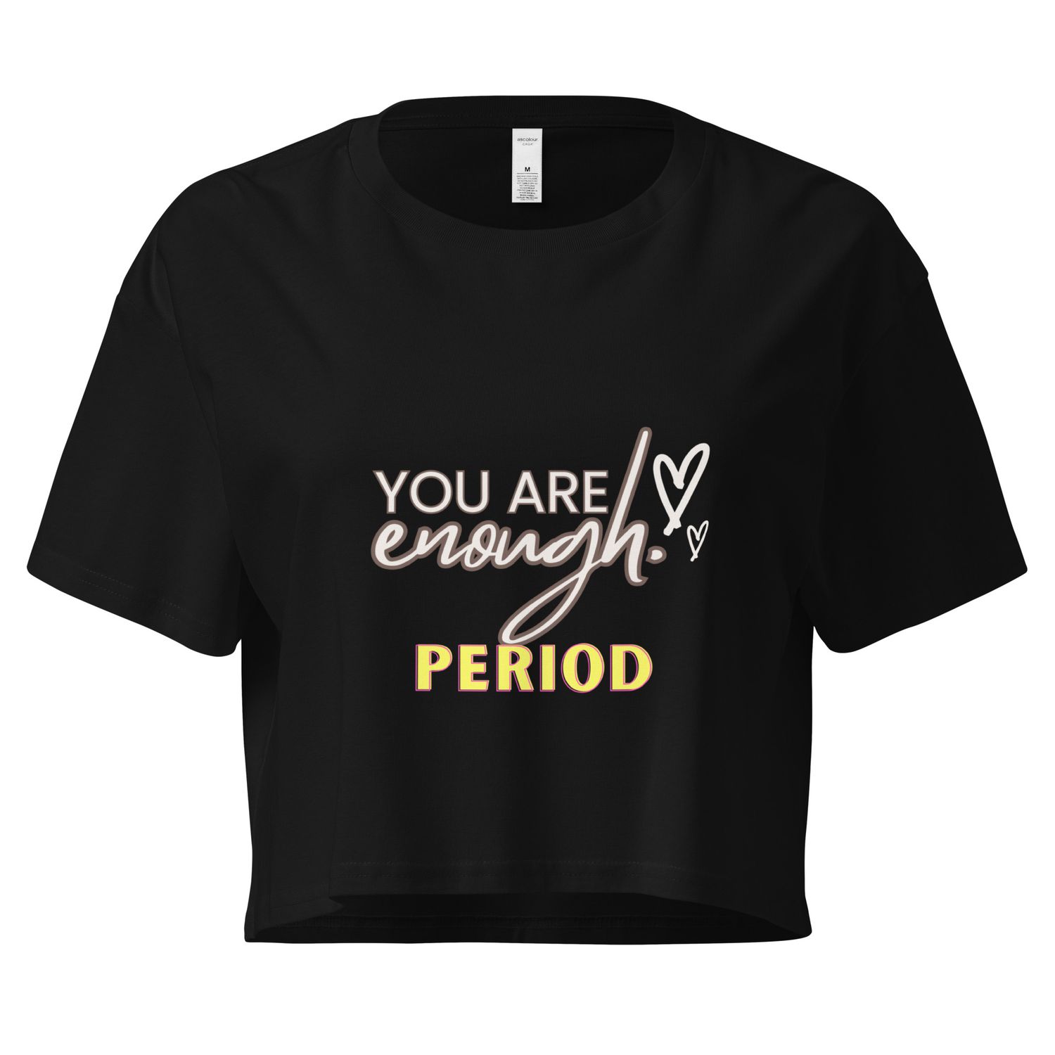 You Are Enough Cotton Women’s Crop Top