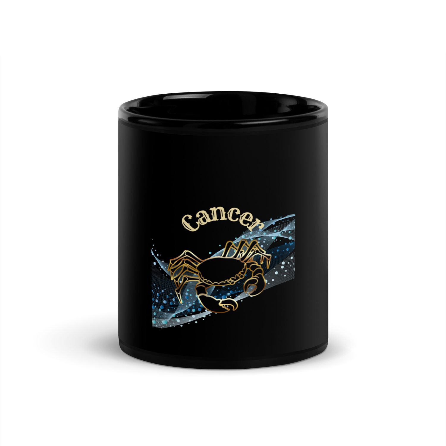 Cancer Astrology Black Glossy Mug