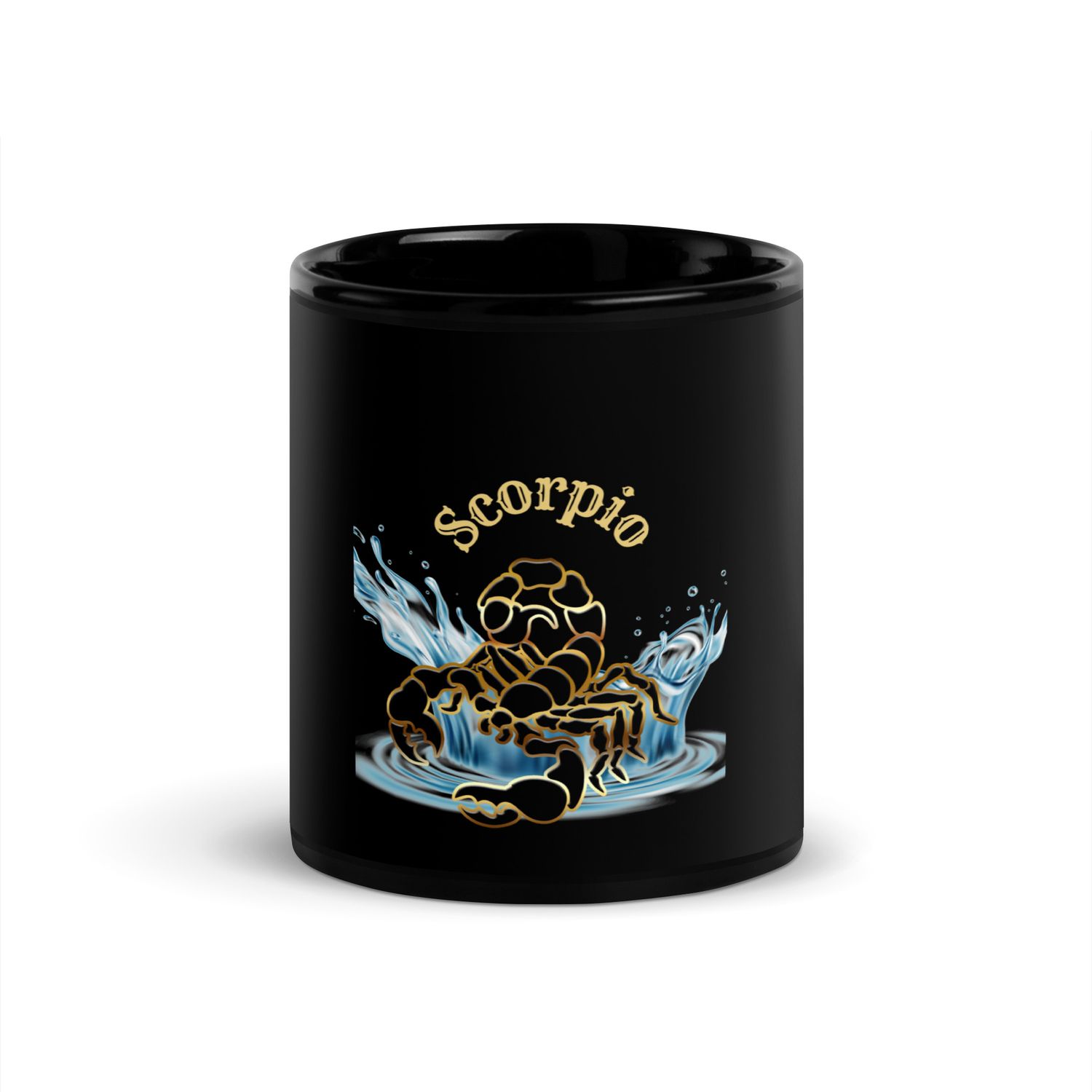 Scorpio Astrology Black Glossy Mug