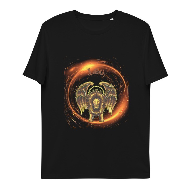Leo Short Sleeve Organic Cotton T-Shirt: “Shine bright, lead with style.”