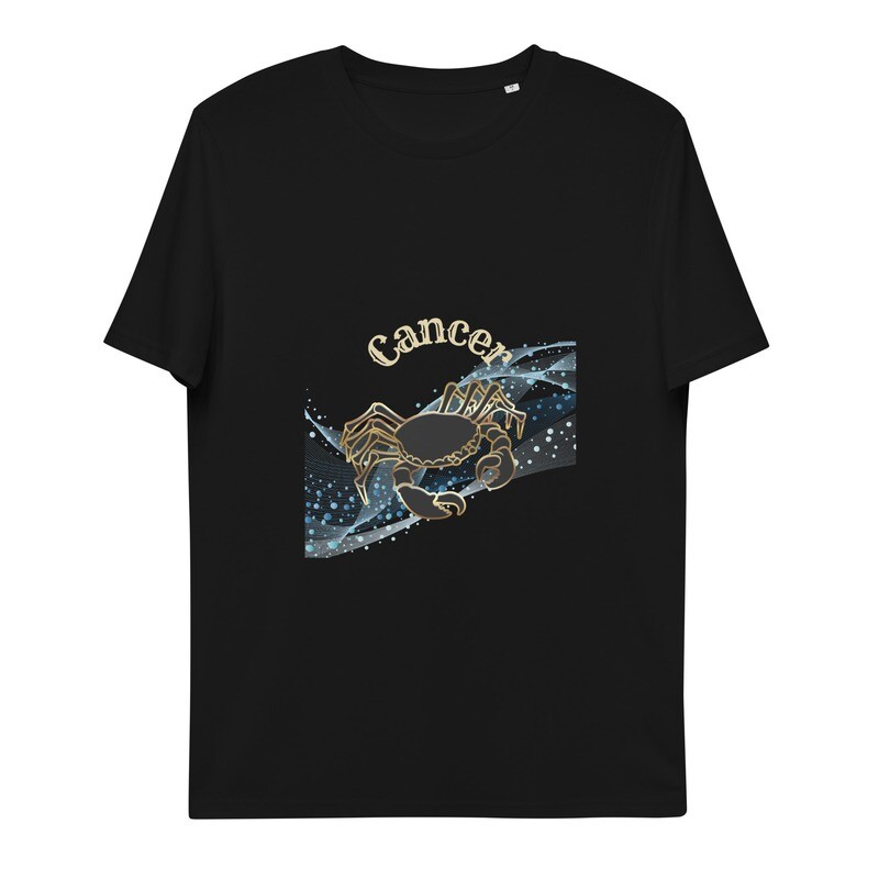 Cancer Short Sleeve Organic Cotton  T-Shirt: “Carry your heart, comfortably and consciously.”