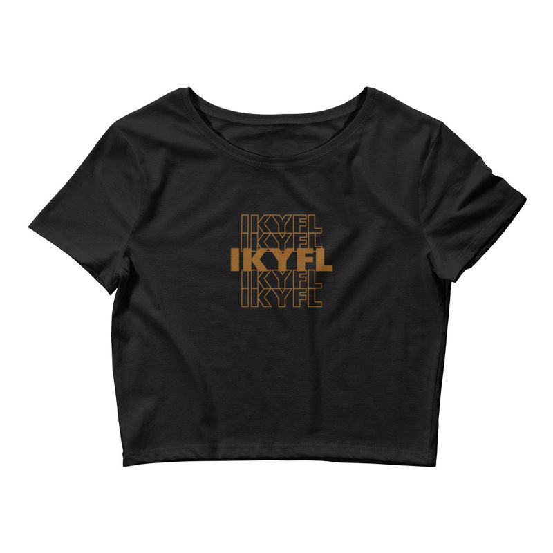 IKYFL Crop Top Short Sleeve for a casual, trendy look