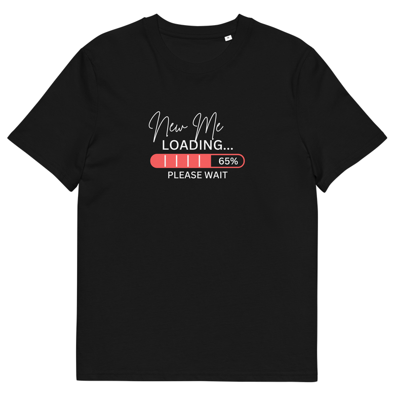 “New Me Loading” Organic Cotton Short Sleeve T-Shirt