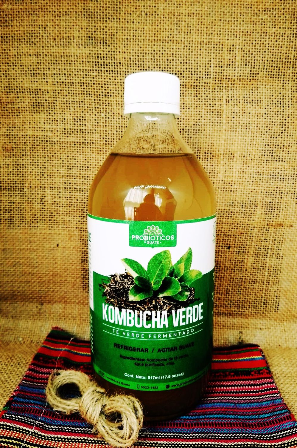 Kombucha Verde (Té Verde)  y Kombucha Roja (Té Negro con fermento de Rosa de Jamaica)