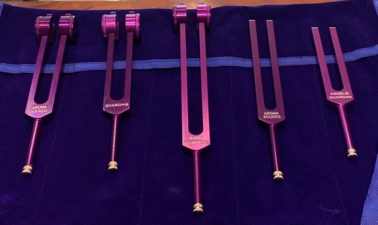 Tuning Forks Purple Guardian Set X 5