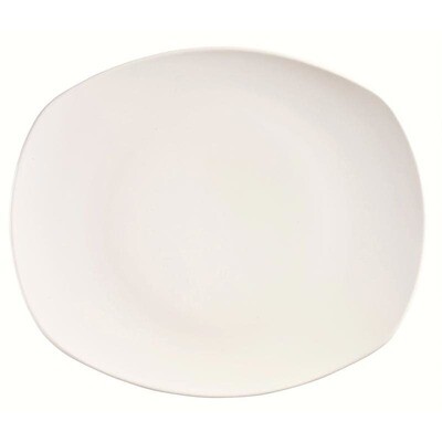 Porcelana Oblong Plate Coupe (12 in.)