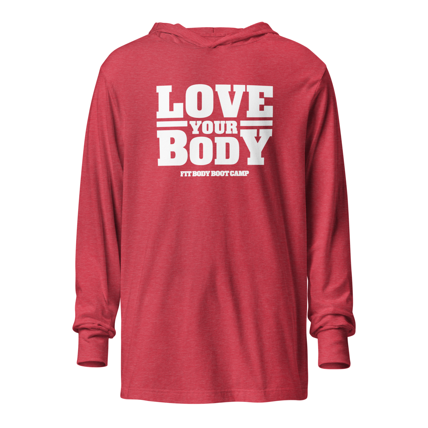 Love Your Body - Unisex Hooded Long Sleeve Tee