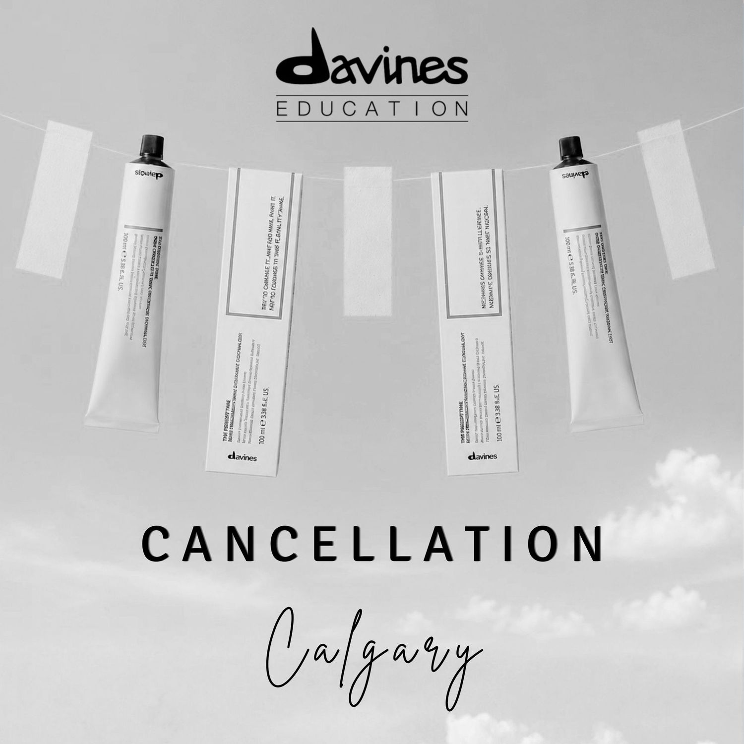 CANCELLATION REQUEST: DAVINES Advanced Level Mixology with The Present Time- Oct. 19, 2026: Calgary