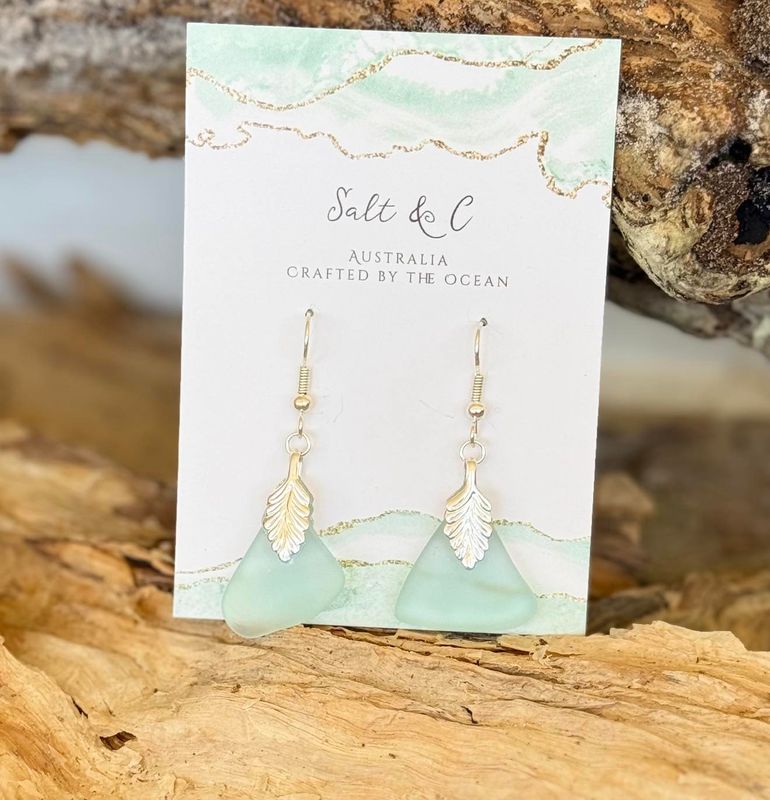 Ocean Breeze - Sea Glass Earrings