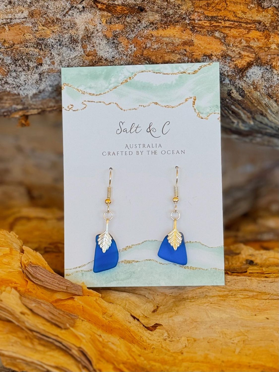 Blue Tide - Sea Glass Earrings