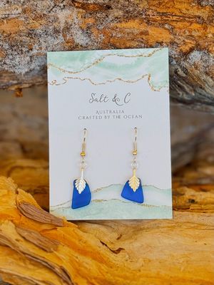Blue Tide - Sea Glass Earrings Blue Tide - Sea Glass Earrings