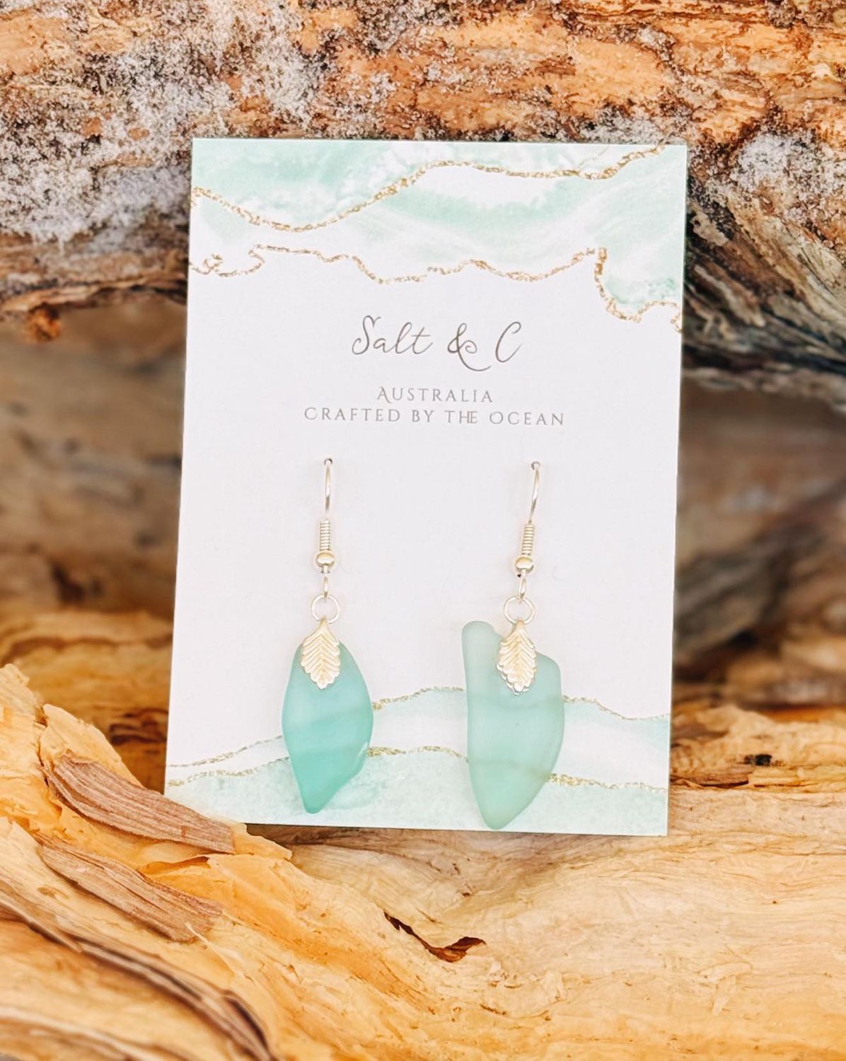 Sea Mist -  Sea Glass Earrings