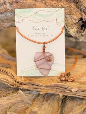 Lilac Breeze - Sea Glass Necklace