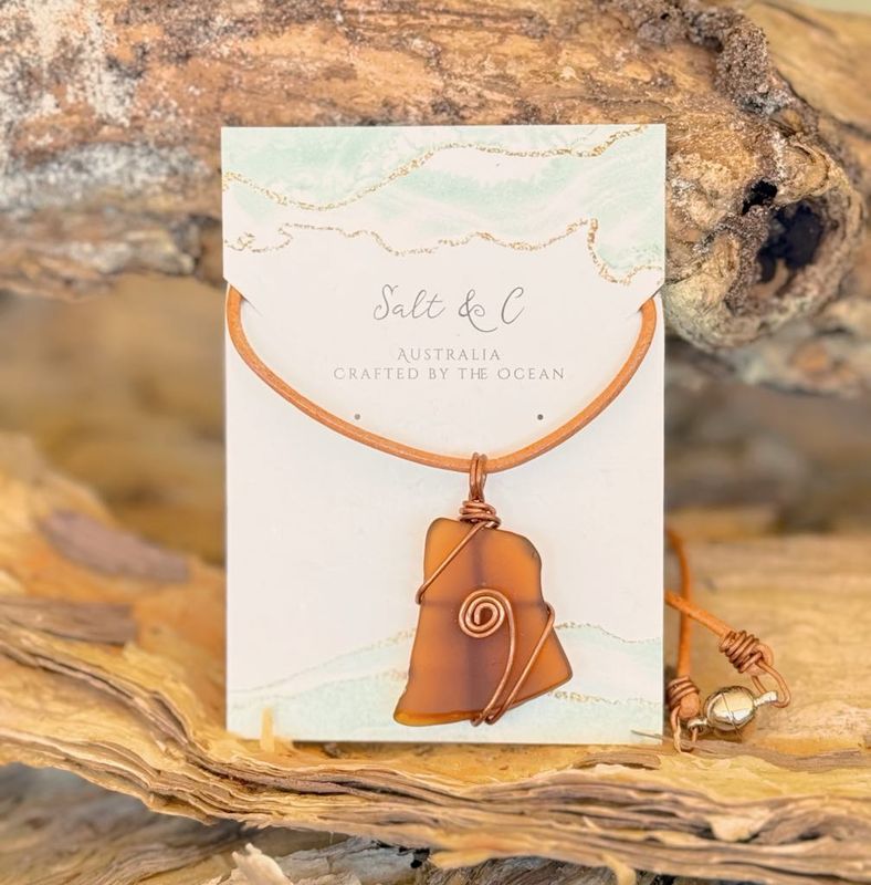 Bells Beach - Sea Glass Necklace
