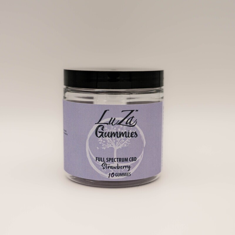 LuZa Gummies Full Spectrum CBD Strawberry (10 Gummies)