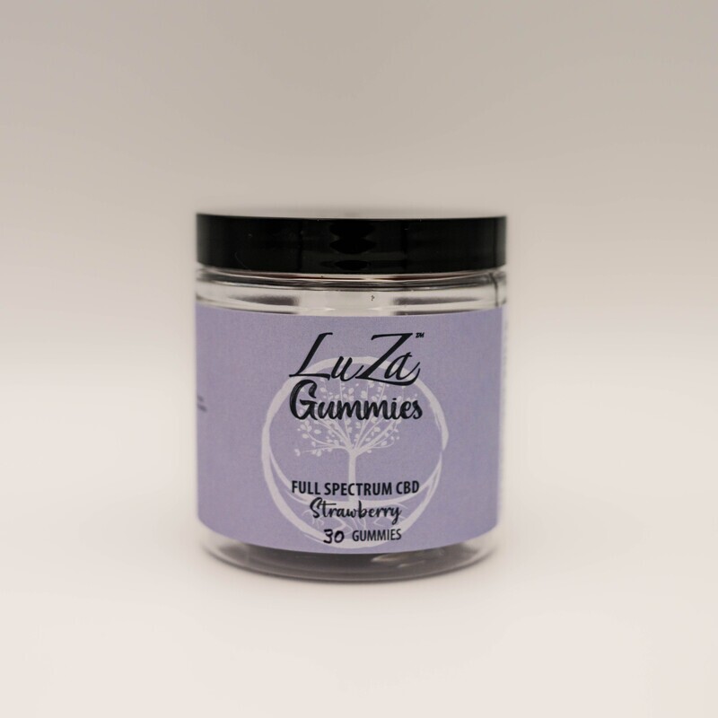 LuZa Gummies Full Spectrum CBD Strawberry (30 Gummies)