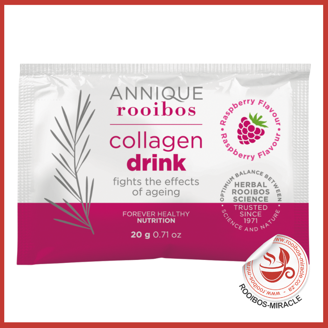 Raspberry Flavoured Collagen Drink 20g | Annique Rooibos