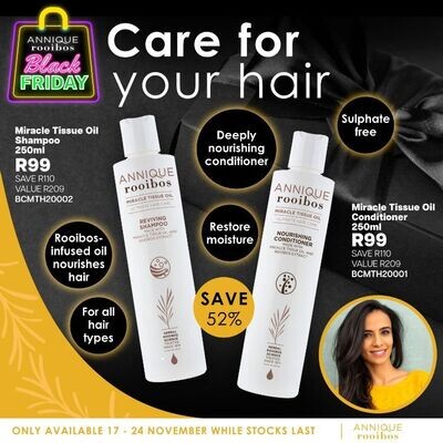 Miracle Tissue Oil Shampoo 250ml | Annique Rooibos Miracle Tissue Oil Shampoo 250ml | Annique Rooibos