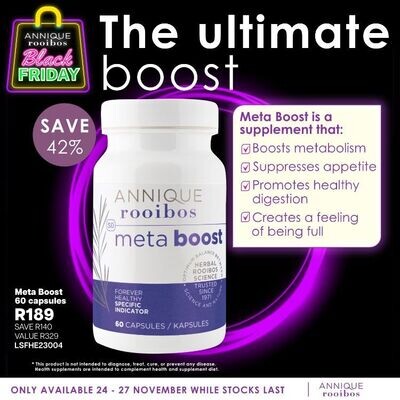 Meta Boost 60 capsules | Annique Rooibos Meta Boost 60 capsules | Annique Rooibos