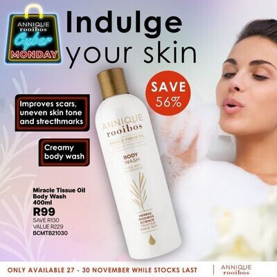 Miracle Tissue Oil Body Wash 400ml | Annique Rooibos