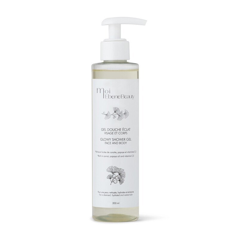 GLOWY SHOWER GEL FACE AND BODY