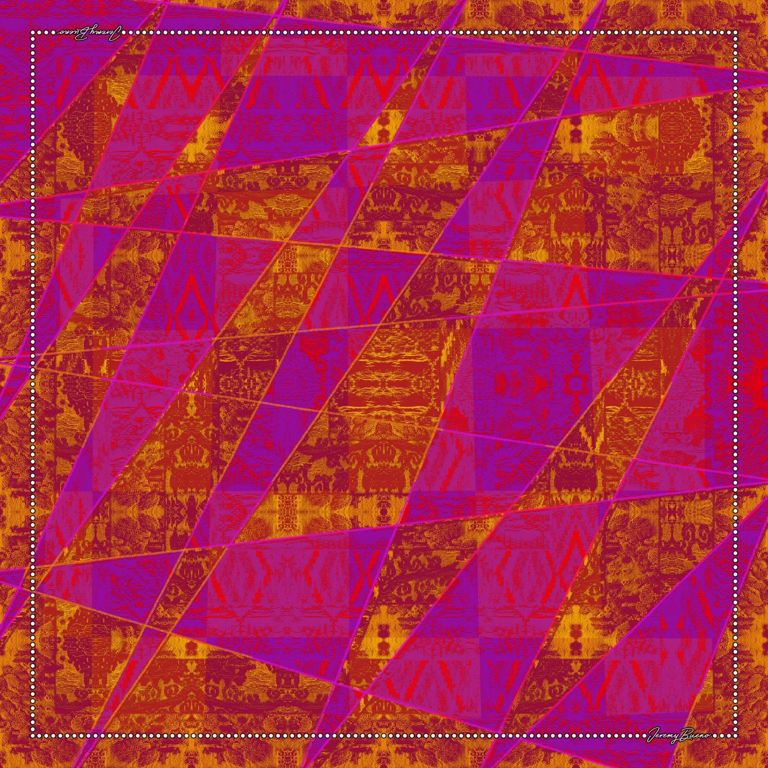FOULARD Collection 2026 Prévente. Motif ZIGZAG 1