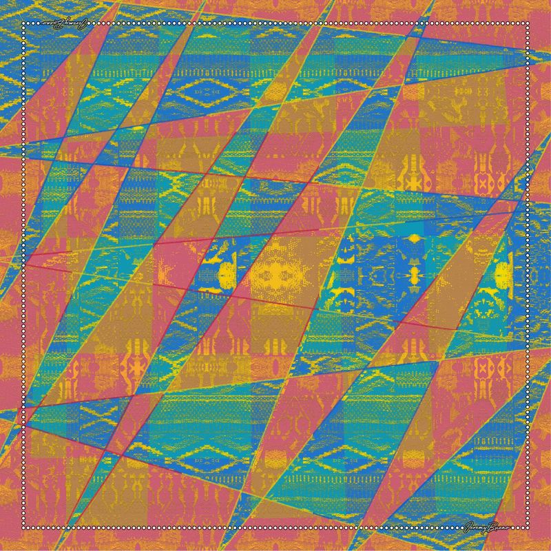 FOULARD Collection 2026 Prévente. Motif ZIGZAG 3