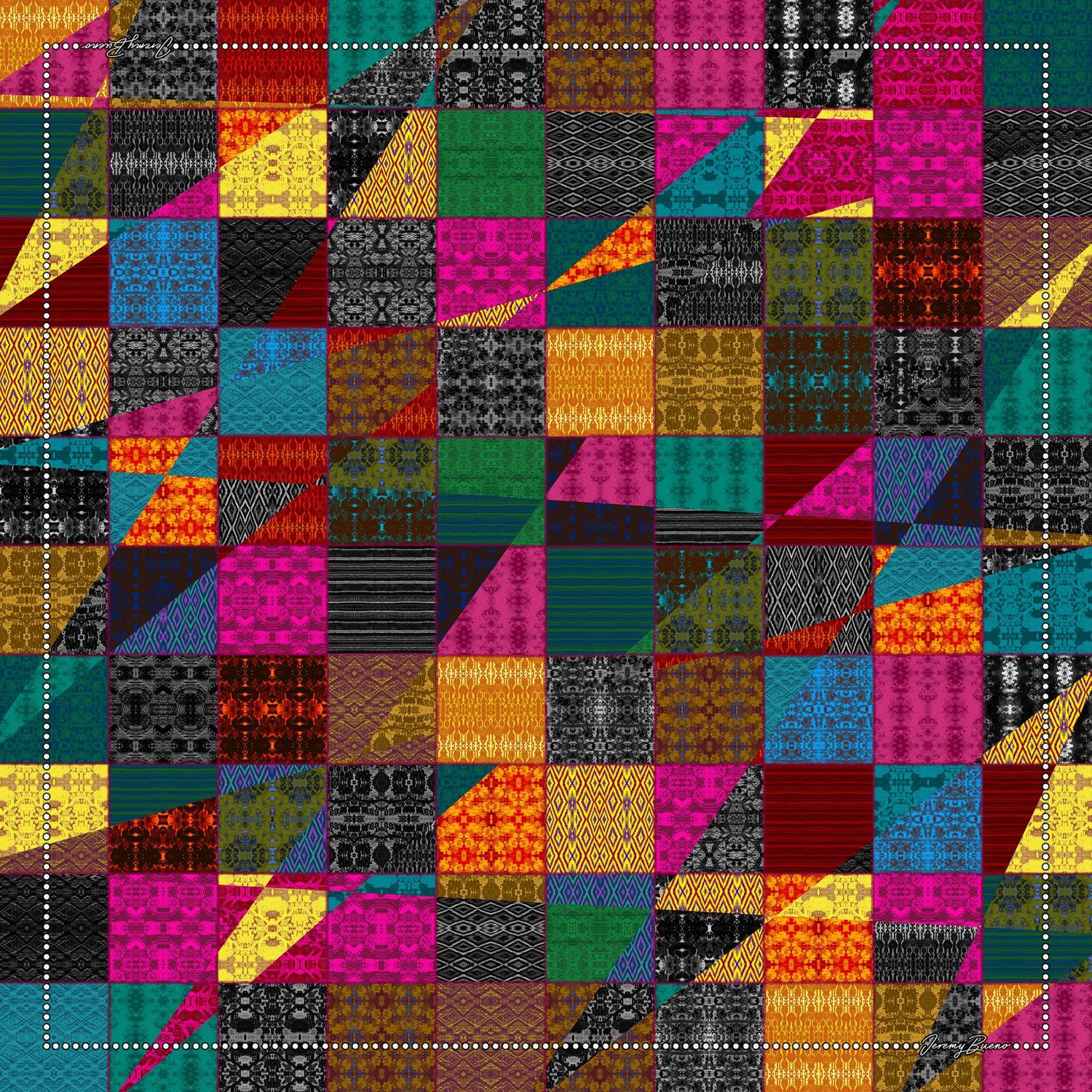 FOULARD Collection 2026 Prévente. Motif HYBRIDE 32