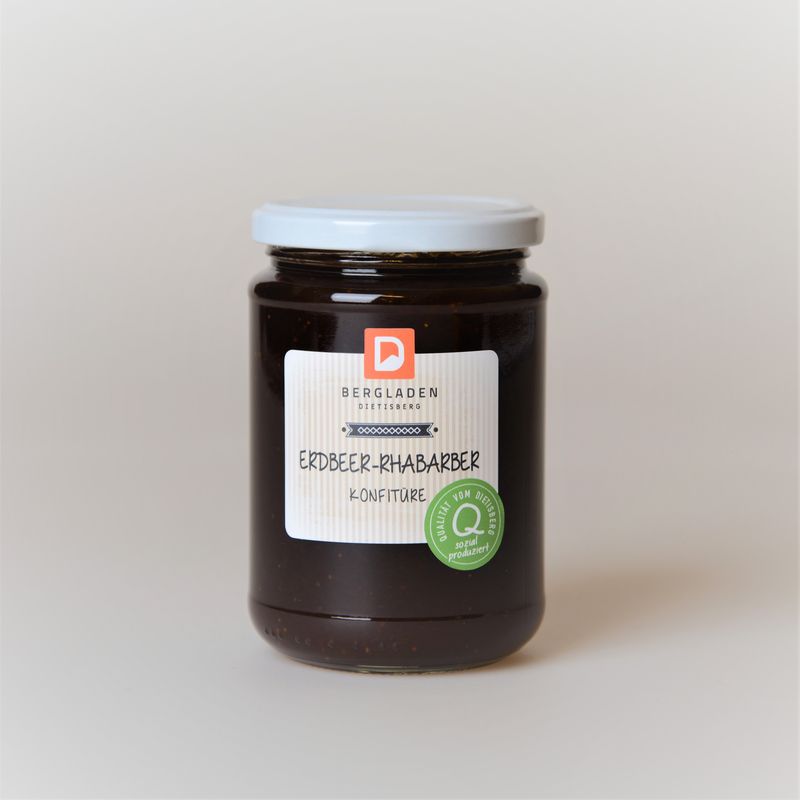 Erdbeer-Rhabarberkonfitüre (380ml)