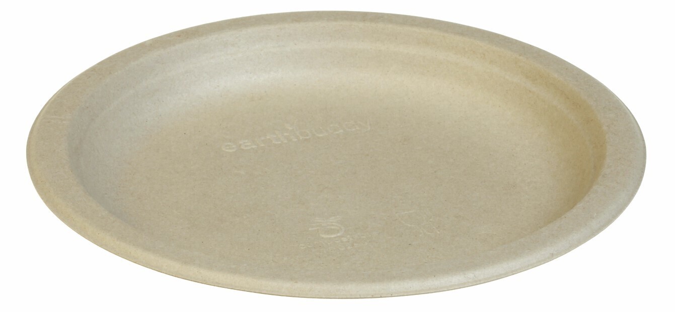 Round plate natural