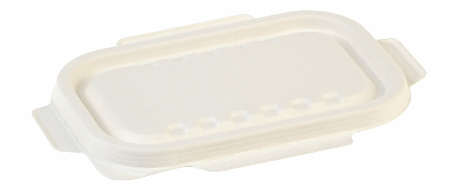 Rectangular bio-laminated menu tray lids
