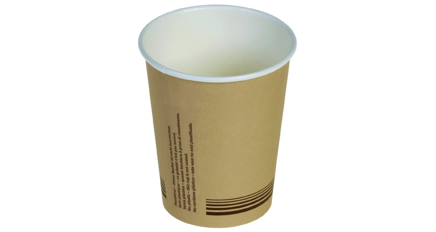 Brown cardboard cup - no PLA