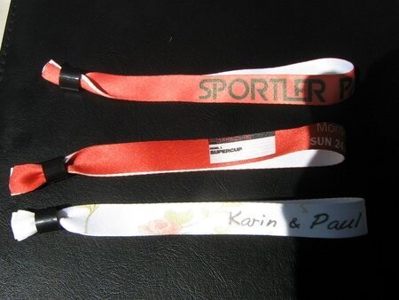 Stoffarmband Vollfarbdruck RB mit Kunststoffverschluß Stoffarmband Vollfarbdruck RB mit Kunststoffverschluß