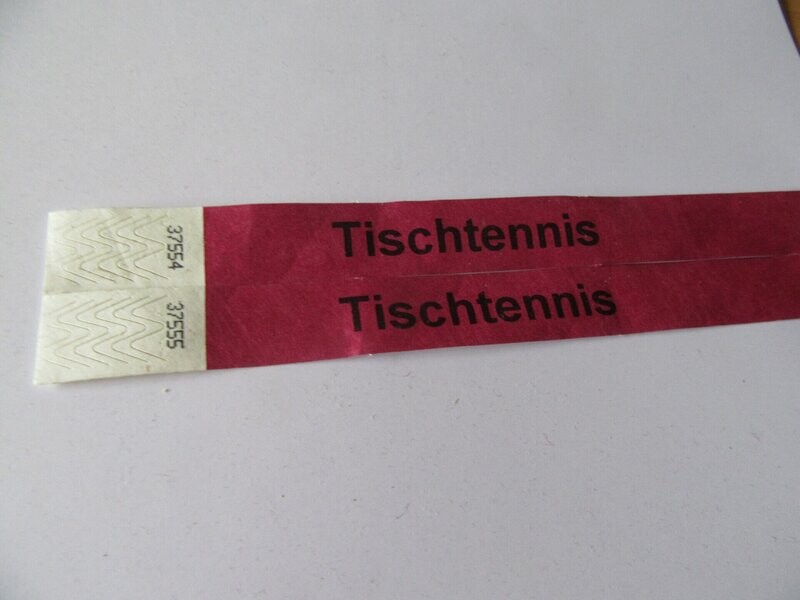 Bedruckte Tyvek Papierarmbänder rb / einfarbiger Druck Bedruckte Tyvek Papierarmbänder rb / einfarbiger Druck
