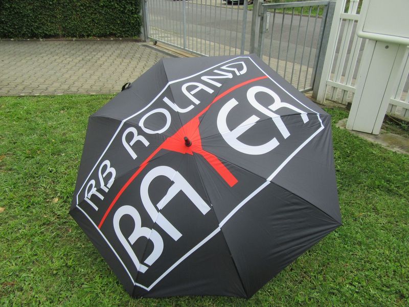 Vollfarbig bedruckter Regenschirm