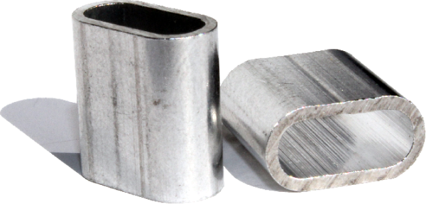 Aluplomben /Aluhülsen   für  Stoffbänder