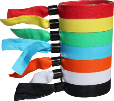 Stoffarmband neutral   Kunststoffverschluß / einmaligverwendbar