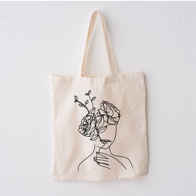 Floral Aesthetic Tote Bag