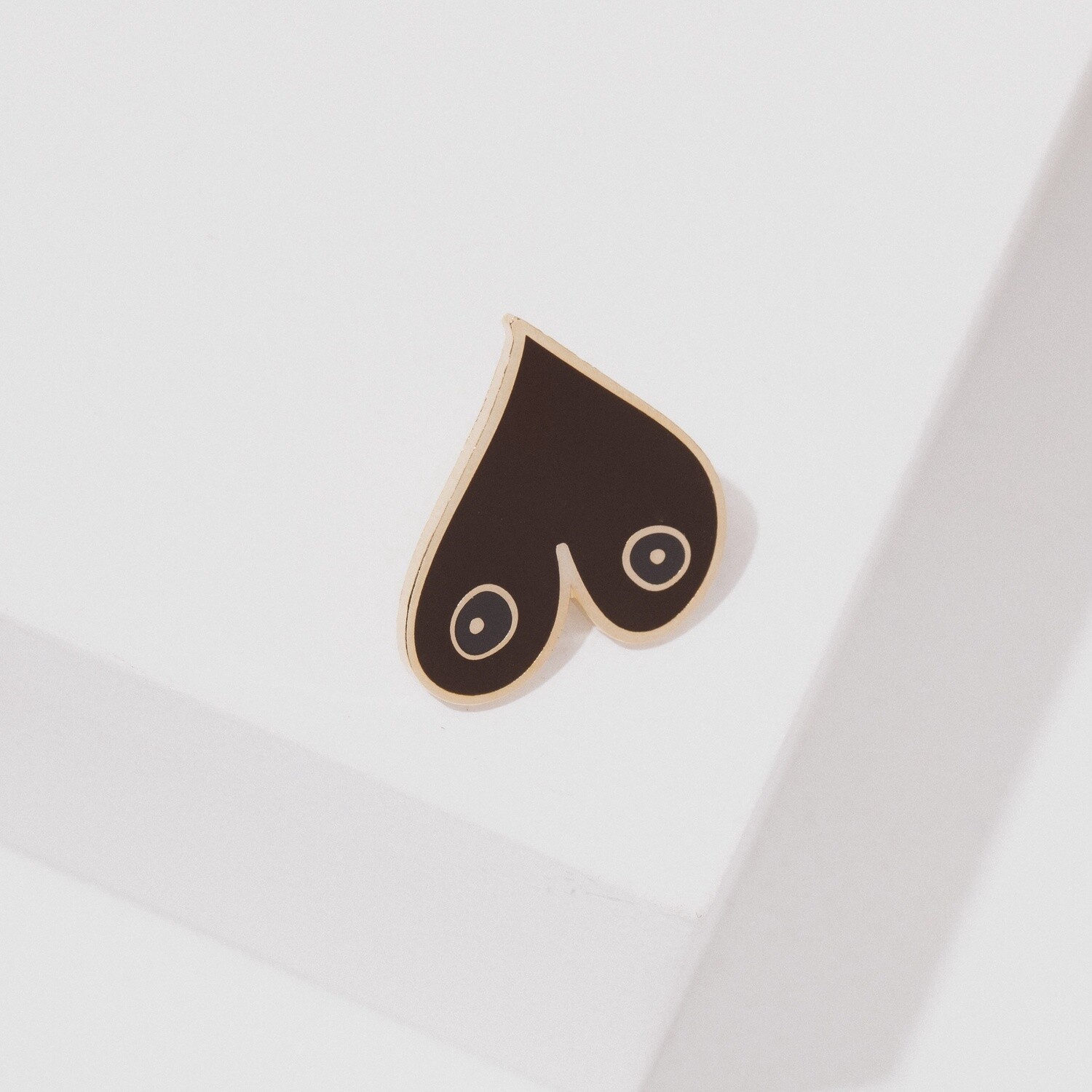Boobies Pin, Colour: Black